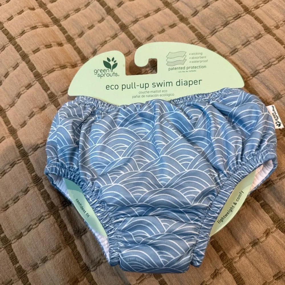 Green Sprouts Blue Wave Swim Diaper